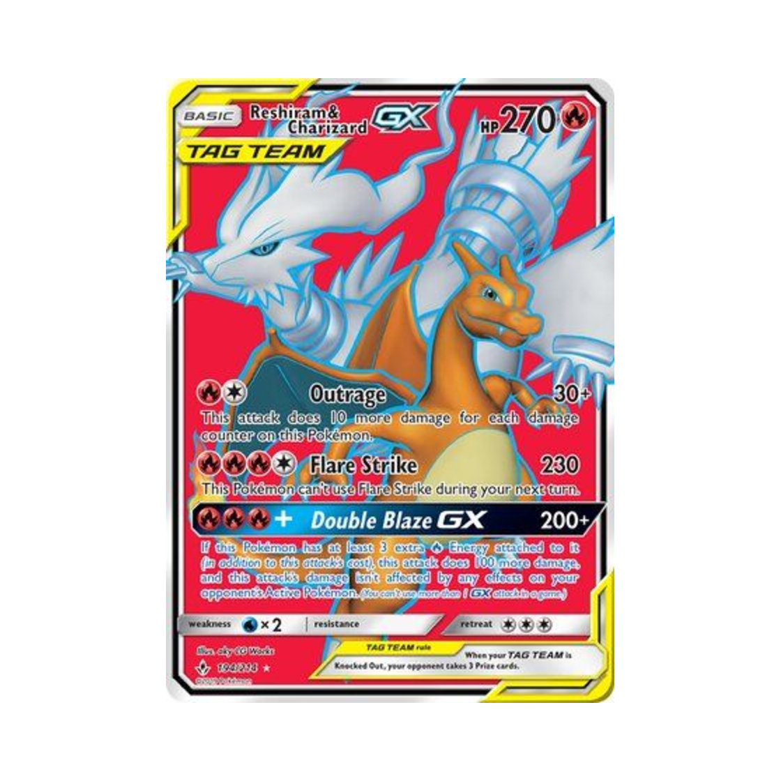 포켓몬 TCG 레시라무 & 리자몽 GX RU 언브로큰 본즈 (영문판)(Pokemon TCG Reshiram & Charizard GX RU Unbroken Bonds (English Ver.)) - 1