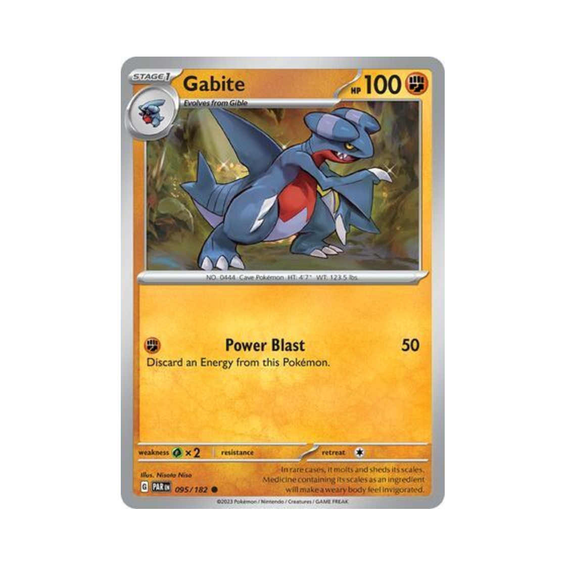 포켓몬 TCG 한바이트 C 파라독스 리프트 (영문판)(Pokemon TCG Gabite C Paradox Rift (English Ver.))