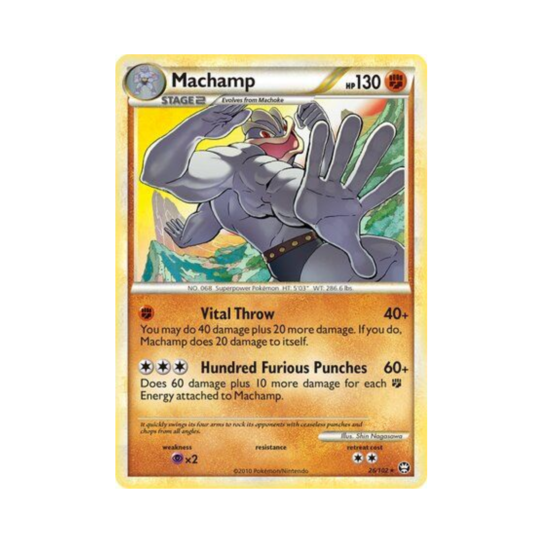 포켓몬 TCG 괴력몬 R 트라이엄펀트 (영문판)(Pokemon TCG Machamp R Triumphant (English Ver.))