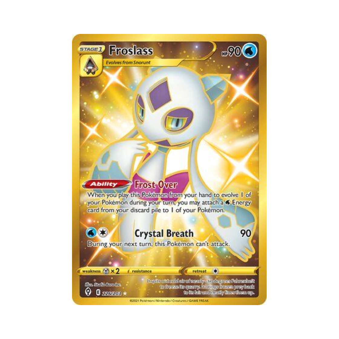 포켓몬 TCG 눈여아 RS 이볼빙 스카이즈 (영문판)(Pokemon TCG Froslass RS Evolving Skies (English Ver.)) - 1