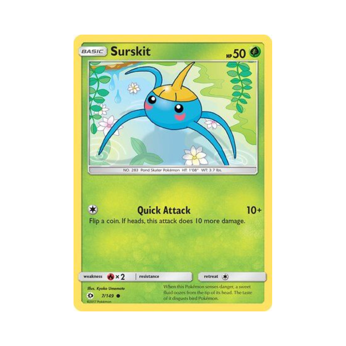 포켓몬 TCG 비구술 C 썬 & 문 (영문판)(Pokemon TCG Surskit C Sun & Moon (English Ver.)) - 1