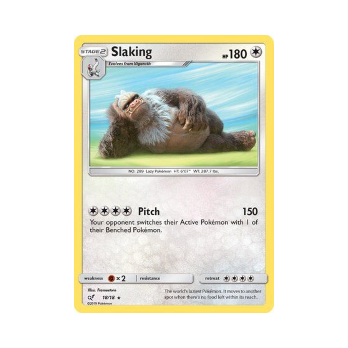 포켓몬 TCG 게을킹 R 명탐정 피카츄 (영문판)(Pokemon TCG Slaking R Detective Pikachu (English Ver.)) - 1
