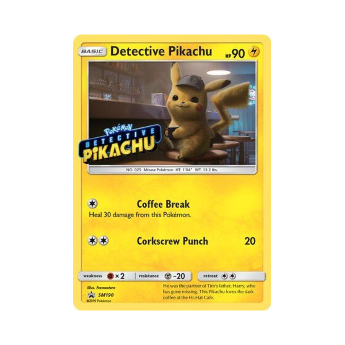SMPSM190 Pokemon TCG Detective Pikachu P Sun & Moon Promos (English Ver.)