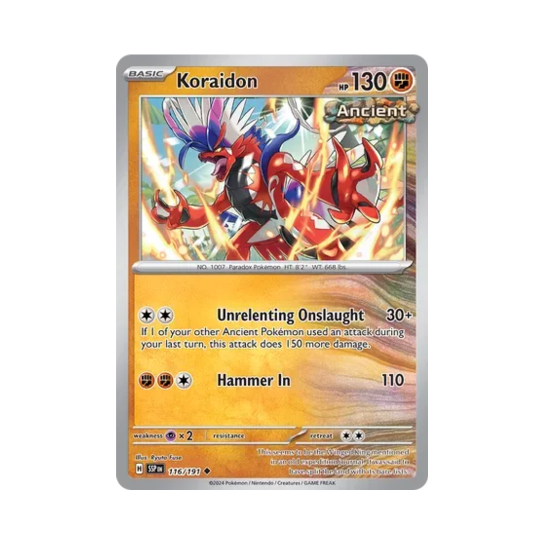 포켓몬 TCG 코라이돈 U 서징 스파크 (영문판)(Pokemon TCG Koraidon U Surging Sparks (English Ver.)) - 1