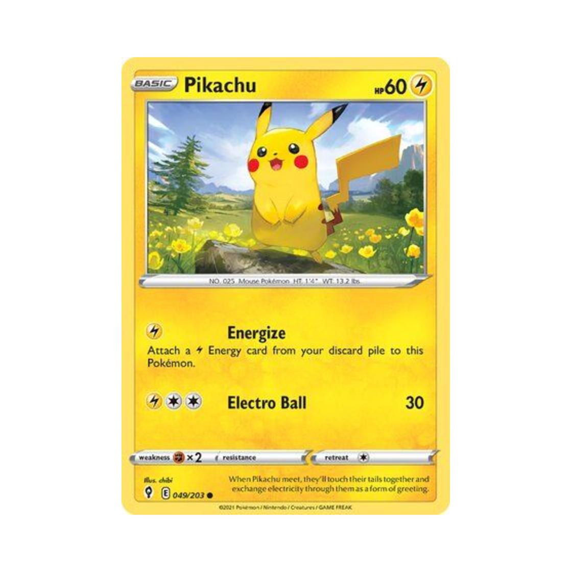 포켓몬 TCG 피카츄 C 이볼빙 스카이즈 (영문판)(Pokemon TCG Pikachu C Evolving Skies (English Ver.)) - 1