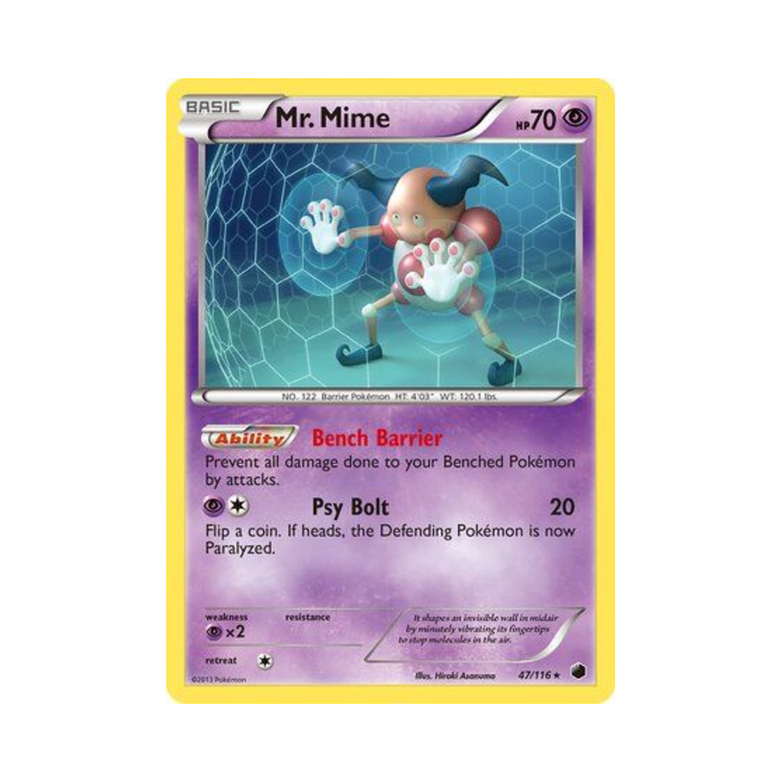 포켓몬 TCG 마임맨 R 플라스마 프리즈 (영문판)(Pokemon TCG Mr. Mime R Plasma Freeze (English Ver.)) - 1