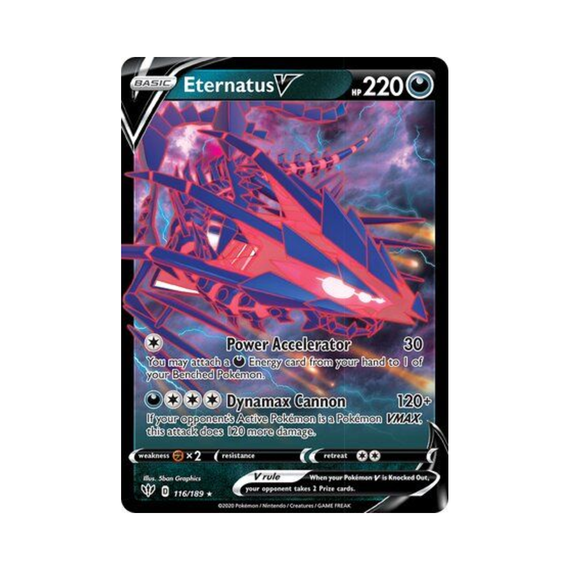 포켓몬 TCG 무한다이노 V HRV 다크니스 어블레이즈 (영문판)(Pokemon TCG Eternatus V HRV Darkness Ablaze (English Ver.)) - 1