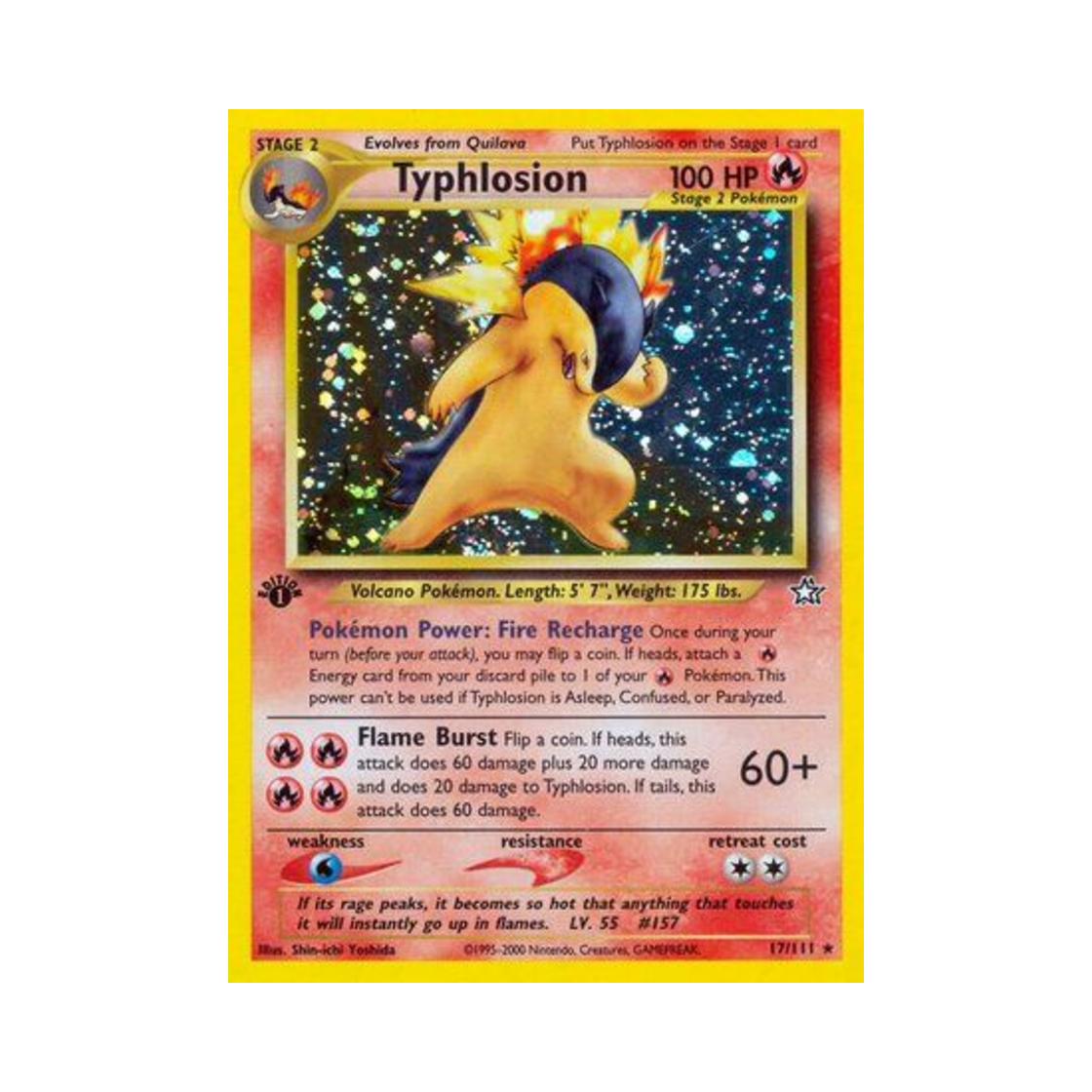 포켓몬 TCG 블레이범 RH 네오 제네시스 (영문판)(Pokemon TCG Typhlosion RH Neo Genesis (English Ver.)) - 1