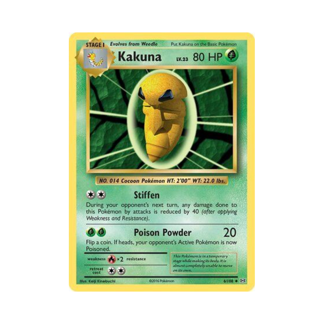 포켓몬 TCG 딱충이 U 에볼루션즈 (영문판)(Pokemon TCG Kakuna U Evolutions (English Ver.)) - 1
