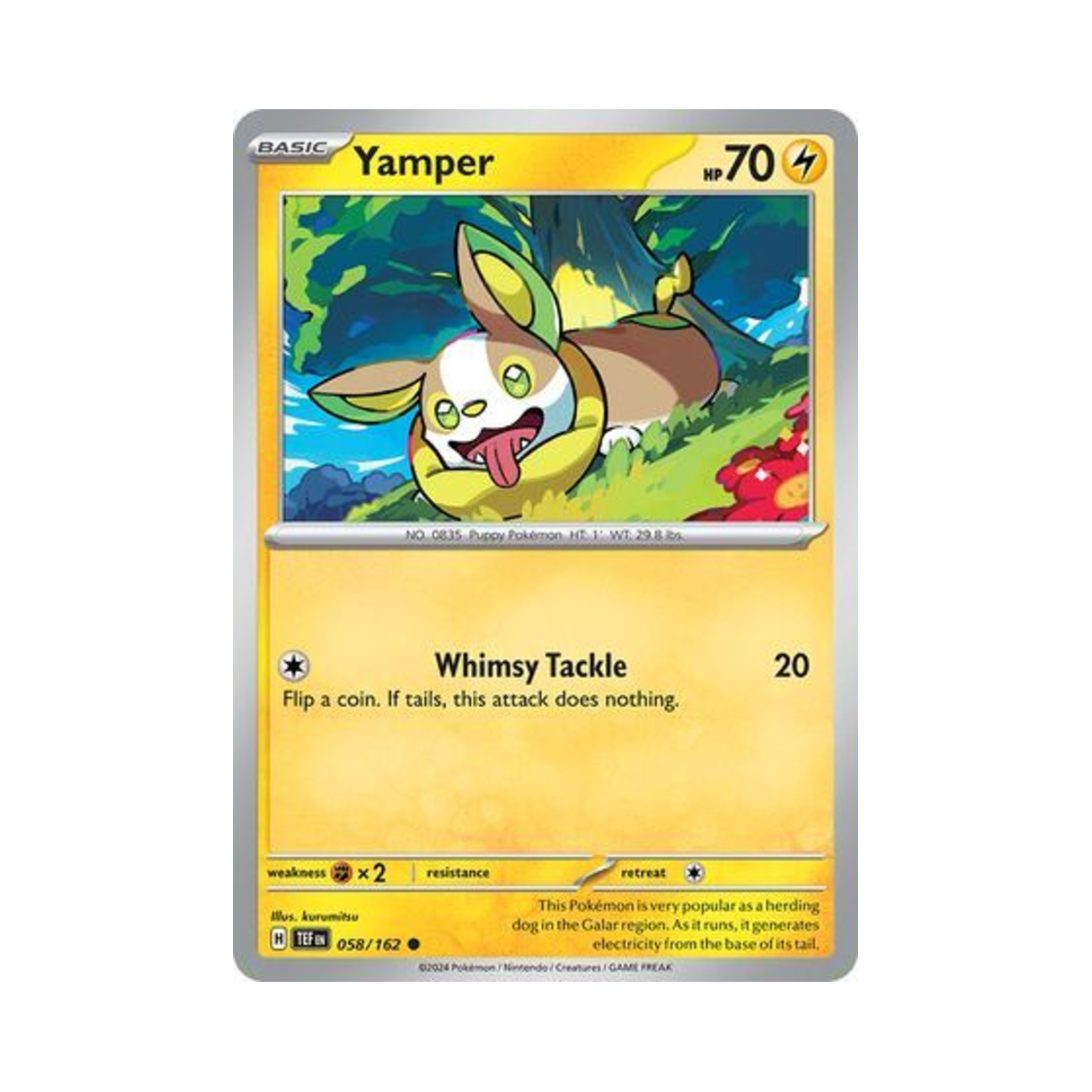 포켓몬 TCG 멍파치 C 템포럴 포시스 (영문판)(Pokemon TCG Yamper C Temporal Forces (English Ver.)) - 1