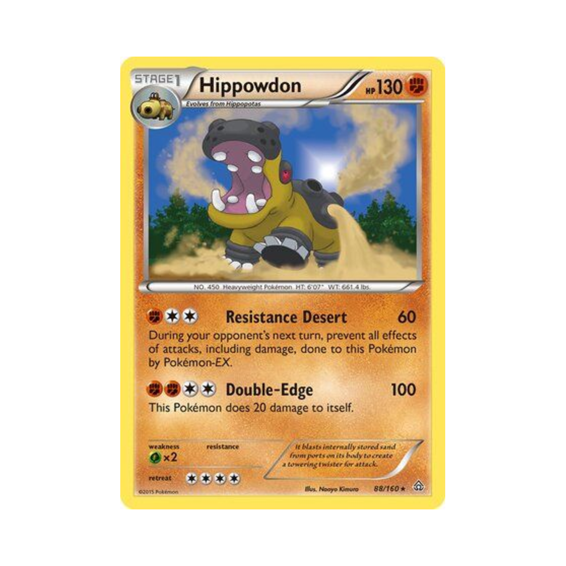 포켓몬 TCG 하마돈 RH 프라이멀 크래시 (영문판)(Pokemon TCG Hippowdon RH Primal Clash (English Ver.)) - 1