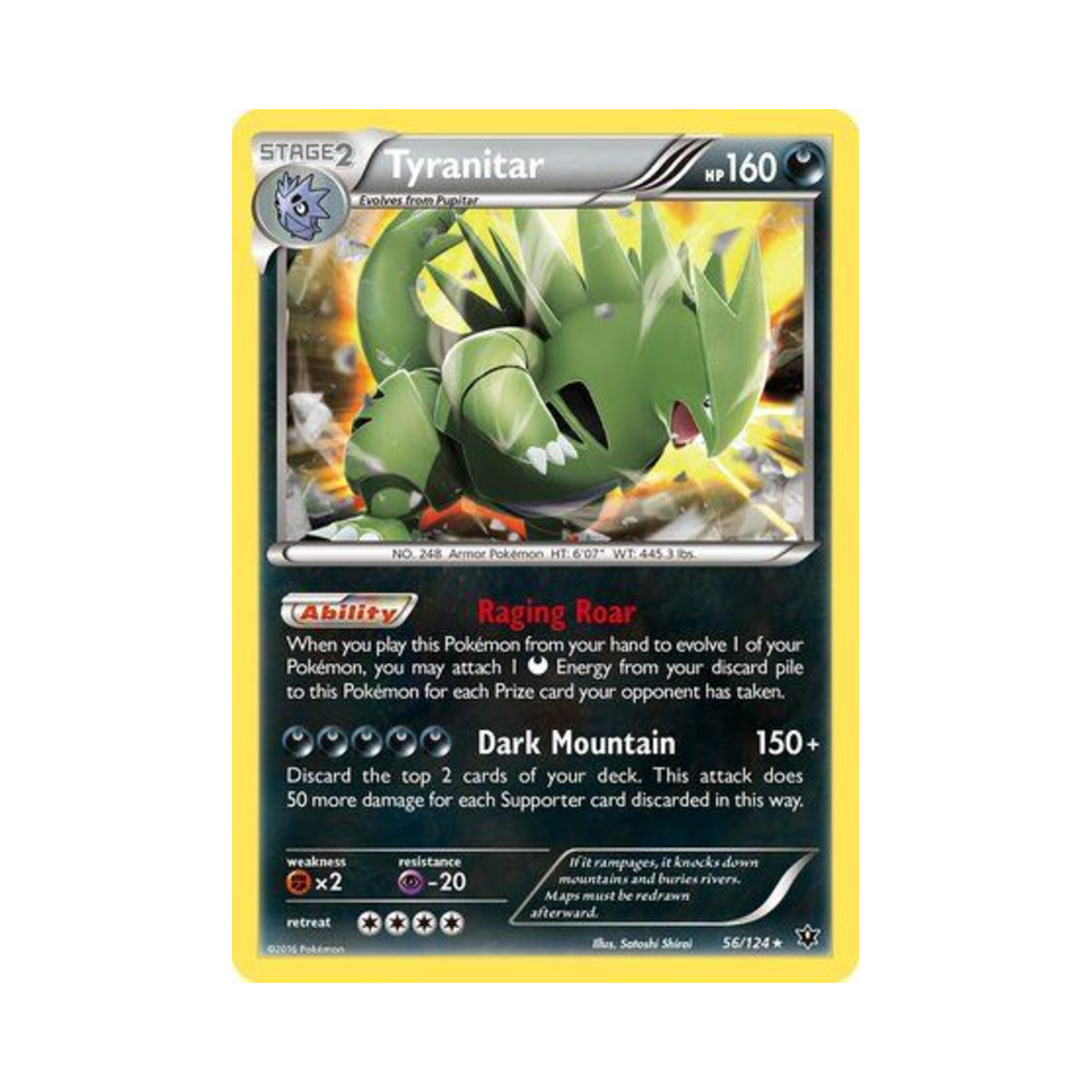 포켓몬 TCG 마기라스 RH 페이츠 컬라이드 (영문판)(Pokemon TCG Tyranitar RH Fates Collide (English Ver.)) - 1