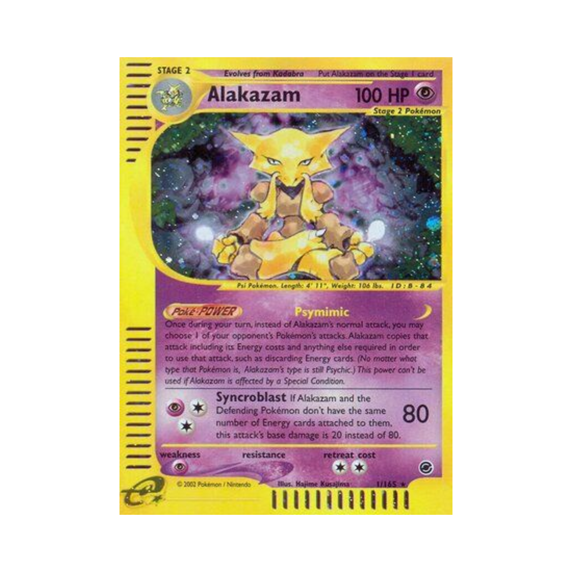 포켓몬 TCG 후딘 RH 익스페디션 베이스 세트 (영문판)(Pokemon TCG Alakazam RH Expedition Base Set (English Ver.)) - 1