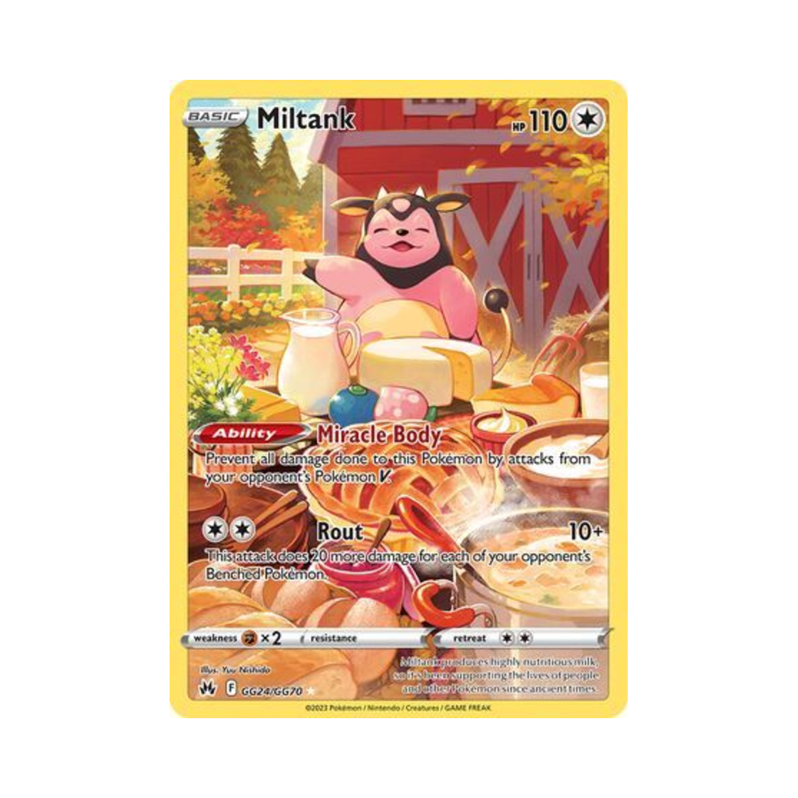 포켓몬 TCG 밀탱크 R 크라운 제니스 (영문판)(Pokemon TCG Miltank R Crown Zenith (English Ver.))