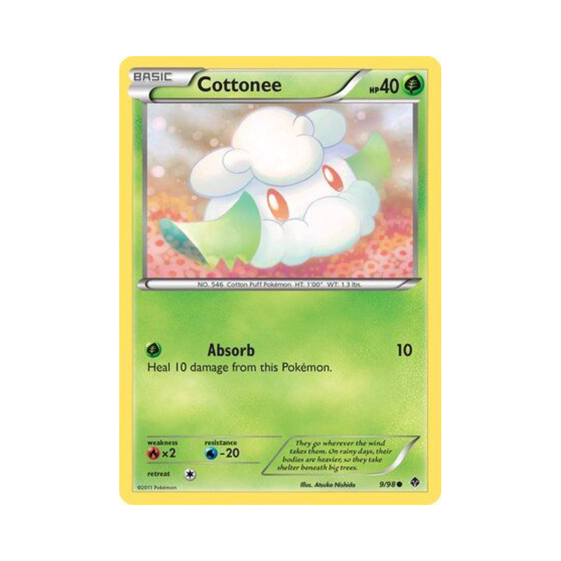 포켓몬 TCG 소미안 C 이머징 파워스 (영문판)(Pokemon TCG Cottonee C Emerging Powers (English Ver.))