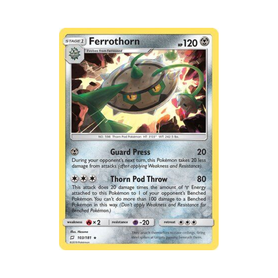 포켓몬 TCG 너트령 R 팀업 (영문판)(Pokemon TCG Ferrothorn R Team Up (English Ver.)) - 1