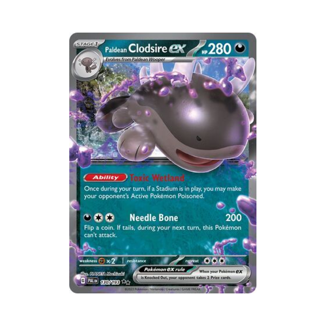 포켓몬 TCG 팔데아 토오 ex DR 팔데아 이볼브드 (영문판)(Pokemon TCG Paldean Clodsire ex DR Paldea Evolved (English Ver.)) - 1