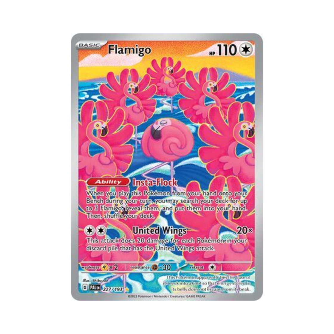 포켓몬 TCG 꼬이밍고 IR 팔데아 이볼브드 (영문판)(Pokemon TCG Flamigo IR Paldea Evolved (English Ver.)) - 1