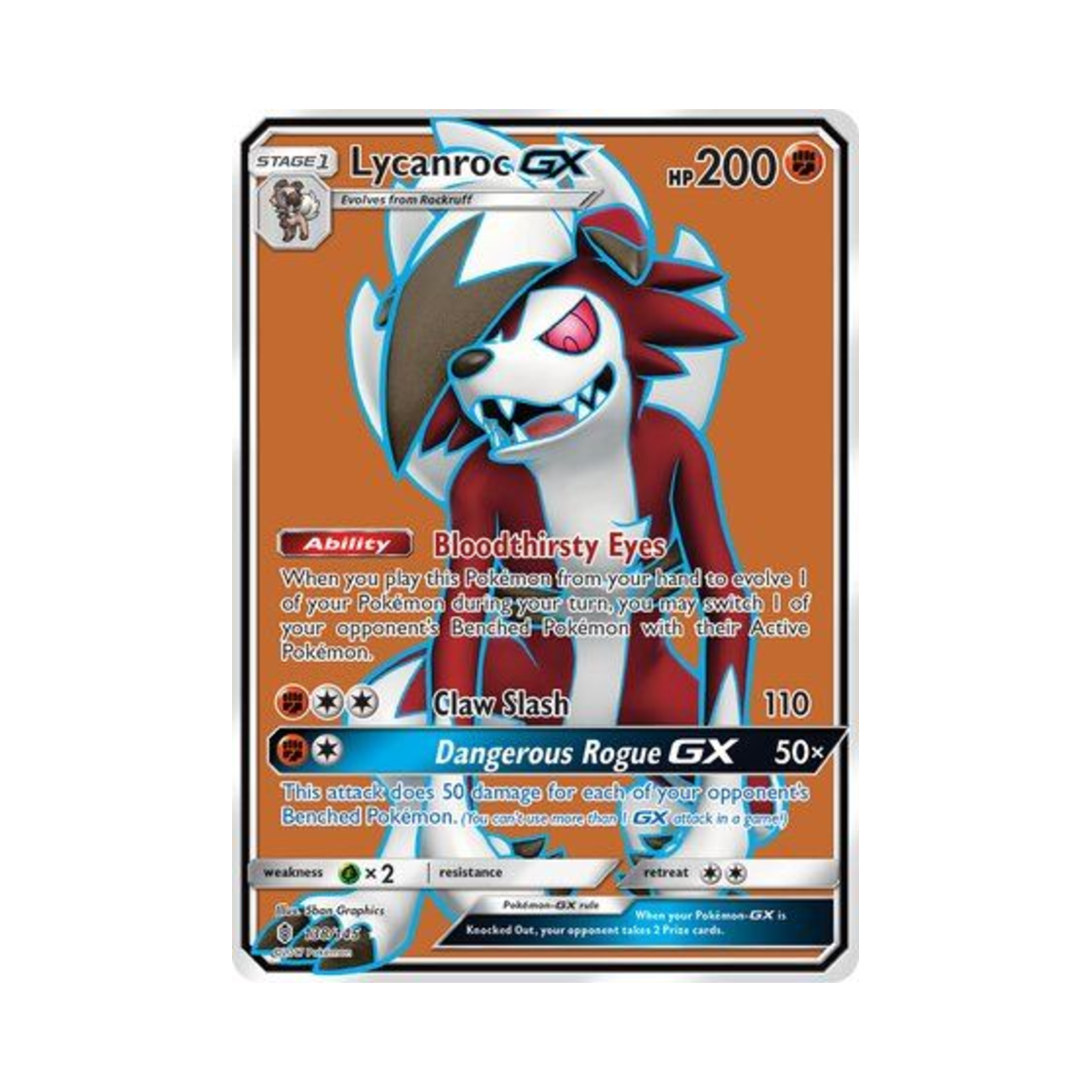 포켓몬 TCG 루가루암 GX RU 가디언스 라이징 (영문판)(Pokemon TCG Lycanroc GX RU Guardians Rising (English Ver.)) - 1