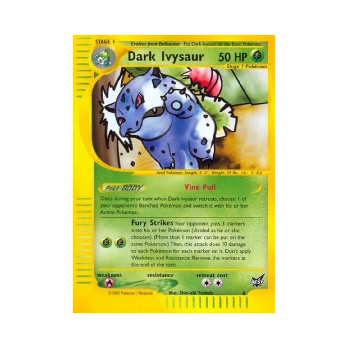 포켓몬 TCG 다크 이상해풀 베스트 오브 게임 (영문판)(Pokemon TCG Dark Ivysaur Best of Game (English Ver.))