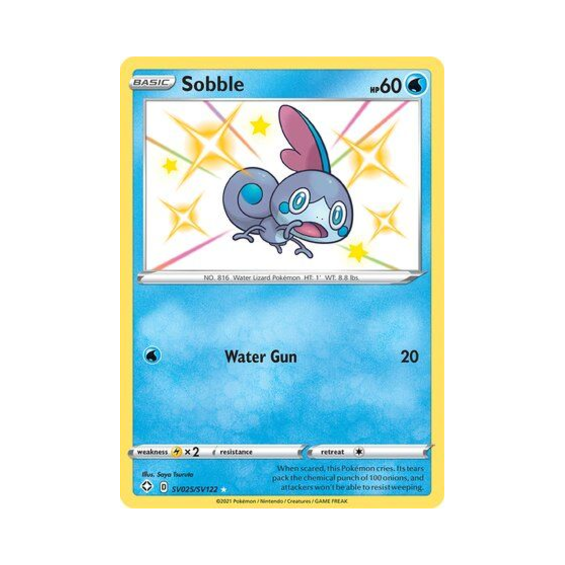 포켓몬 TCG 울머기 RS 샤이닝 페이츠 (영문판)(Pokemon TCG Sobble RS Shining Fates (English Ver.))