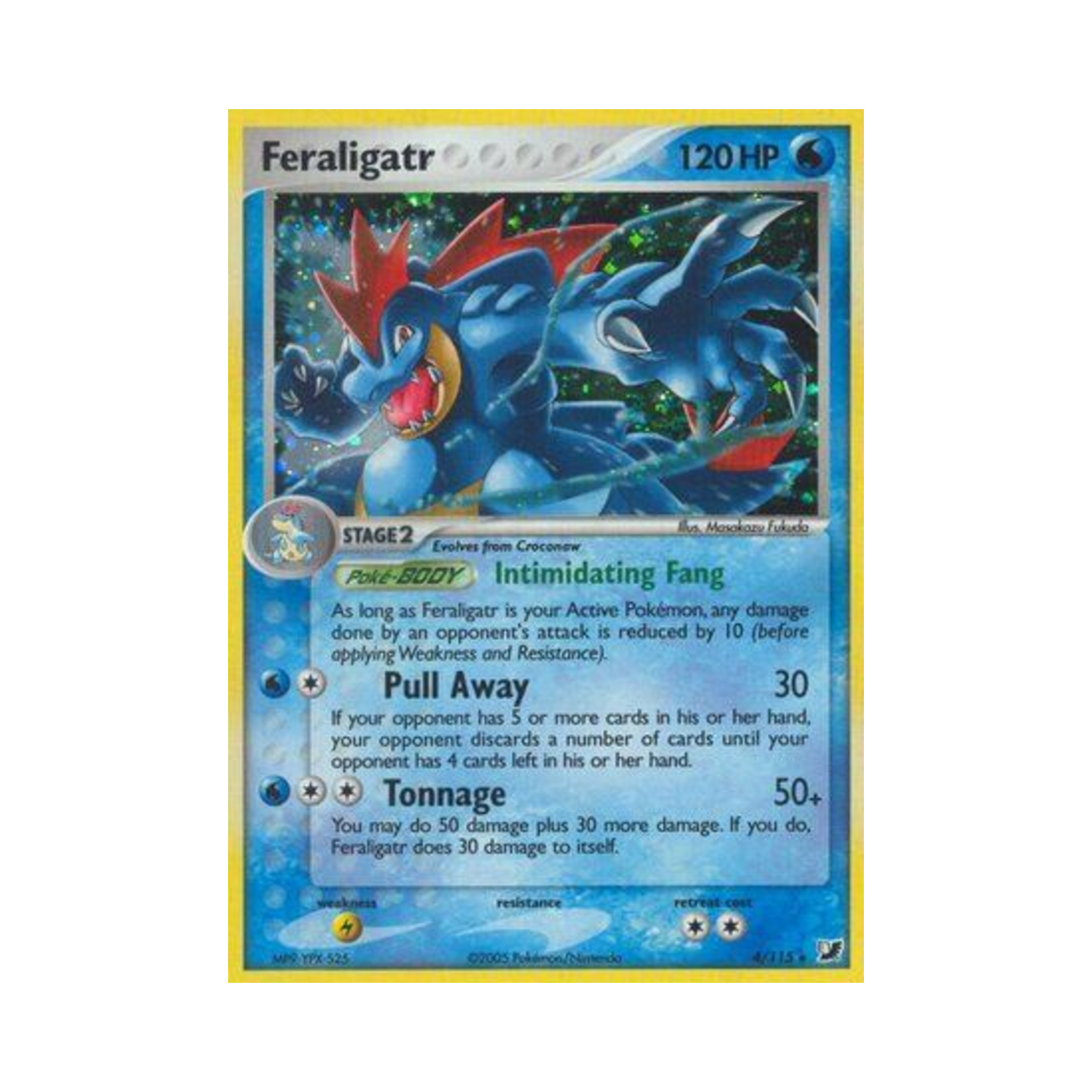 포켓몬 TCG 장크로다일 RH EX 언씬 포시스 (영문판)(Pokemon TCG Feraligatr RH EX Unseen Forces (English Ver.)) - 1