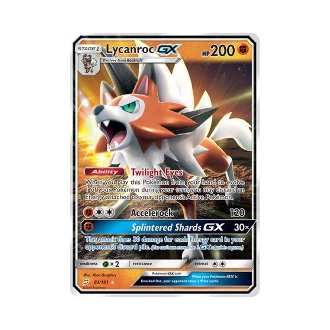 포켓몬 TCG 루가루암 GX RHG 팀업 (영문판)(Pokemon TCG Lycanroc GX RHG Team Up (English Ver.)) - 1
