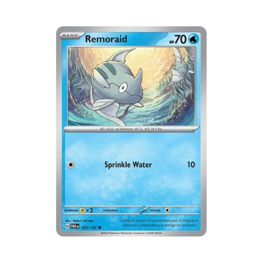 포켓몬 TCG 총어 C 파라독스 리프트 (영문판)(Pokemon TCG Remoraid C Paradox Rift (English Ver.)) - 1