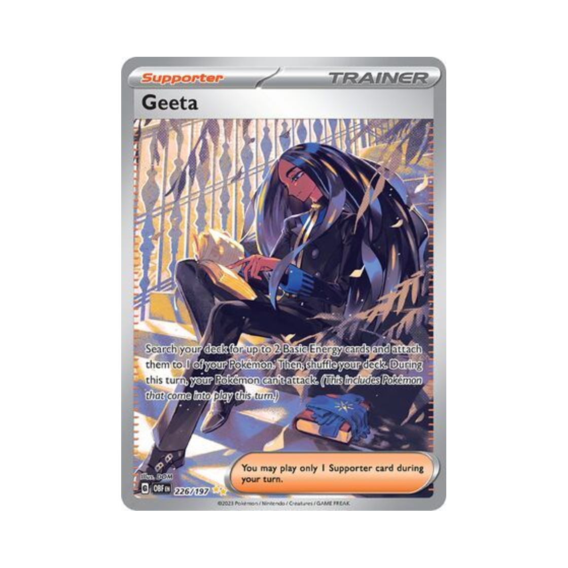 포켓몬 TCG 테사 SIR 옵시디언 플레임즈 (영문판)(Pokemon TCG Geeta SIR Obsidian Flames (English Ver.))