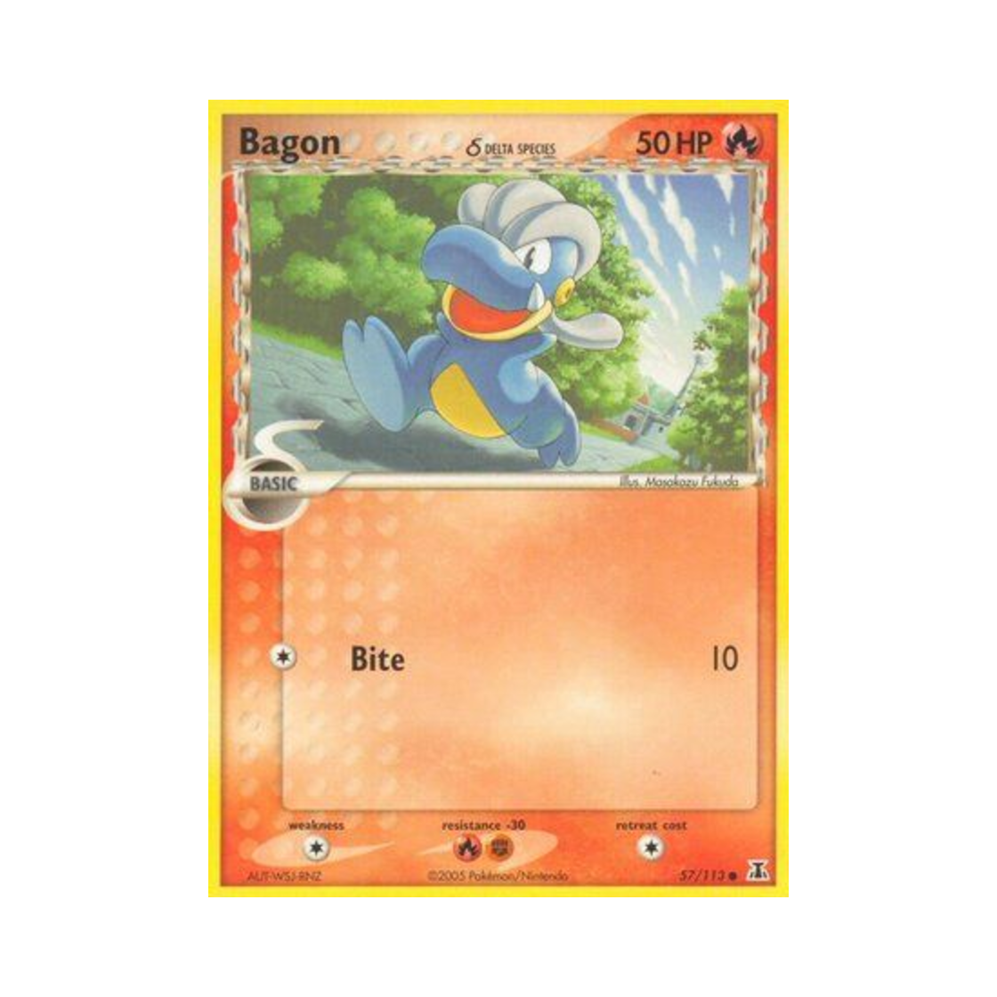 포켓몬 TCG 아공이 C EX 델타 스페이시스 (영문판)(Pokemon TCG Bagon C EX Delta Species (English Ver.)) - 1
