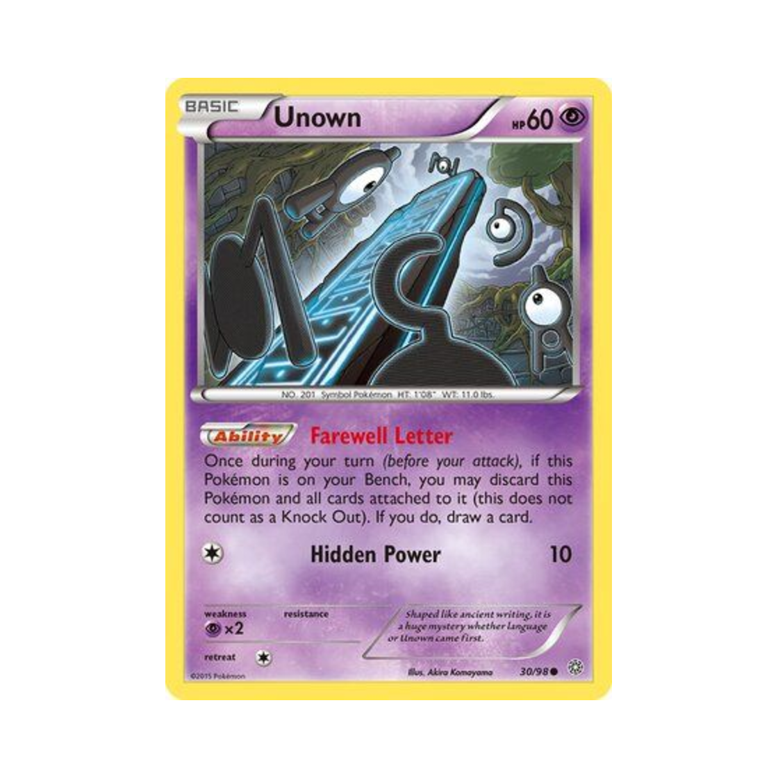 포켓몬 TCG 안농 C 에인션트 오리진스 (영문판)(Pokemon TCG Unown C Ancient Origins (English Ver.)) - 1