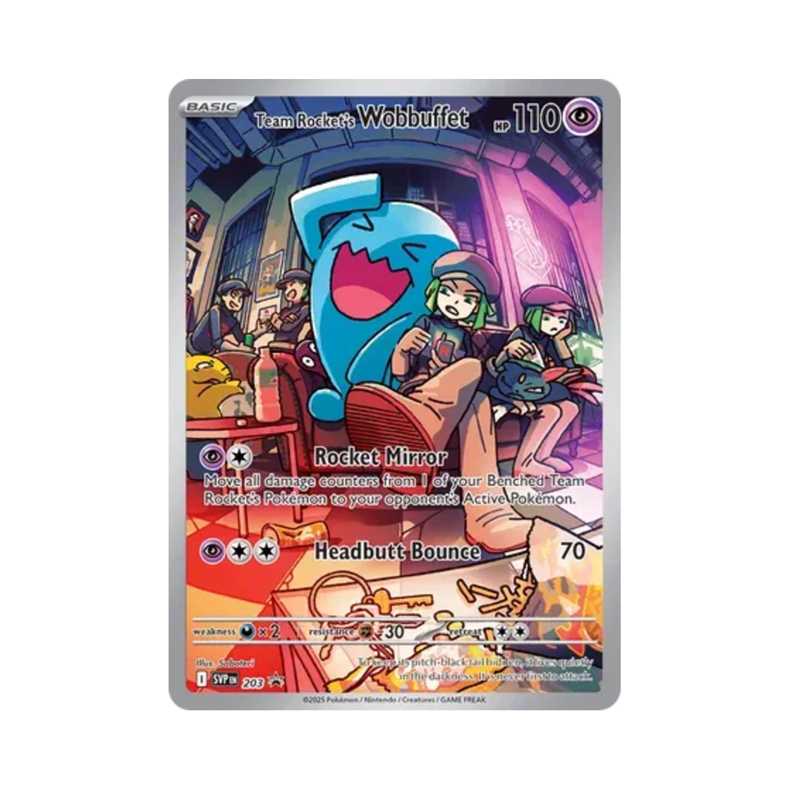 포켓몬 TCG 로켓단의 마자용 P 스칼렛 & 바이올렛 프로모 카드 (영문판)(Pokemon TCG Team Rocket's Wobbuffet P Scarlet & Violet Promos (English Ver.)) - 1