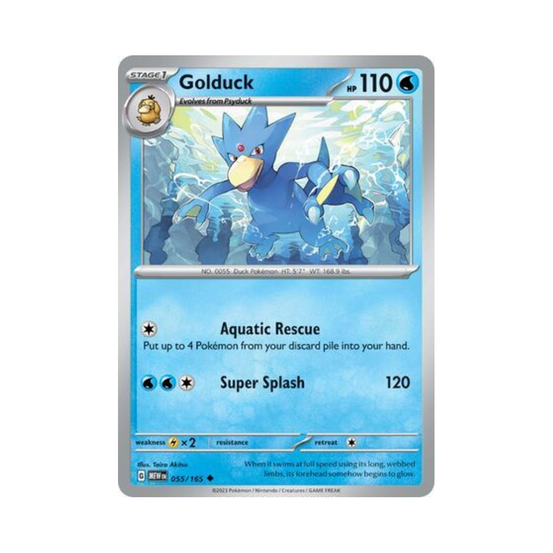 포켓몬 TCG 골덕 U 스칼렛 & 바이올렛 151 (영문판)(Pokemon TCG Golduck U Scarlet & Violet 151 (English Ver.)) - 1