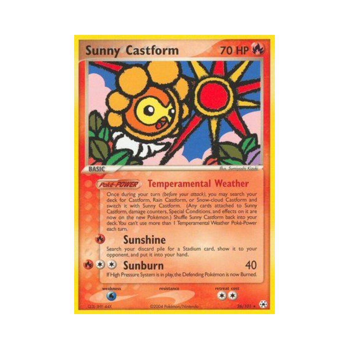 포켓몬 TCG 캐스퐁 태양의 모습 R EX 히든 레전드 (영문판)(Pokemon TCG Sunny Castform R EX Hidden Legends (English Ver.)) - 1