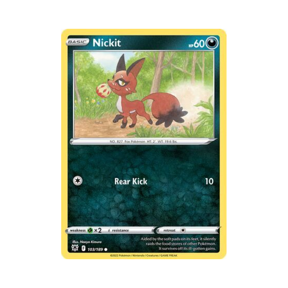 포켓몬 TCG 훔처우 C 아스트랄 레디안스 (영문판)(Pokemon TCG Nickit C Astral Radiance (English Ver.))