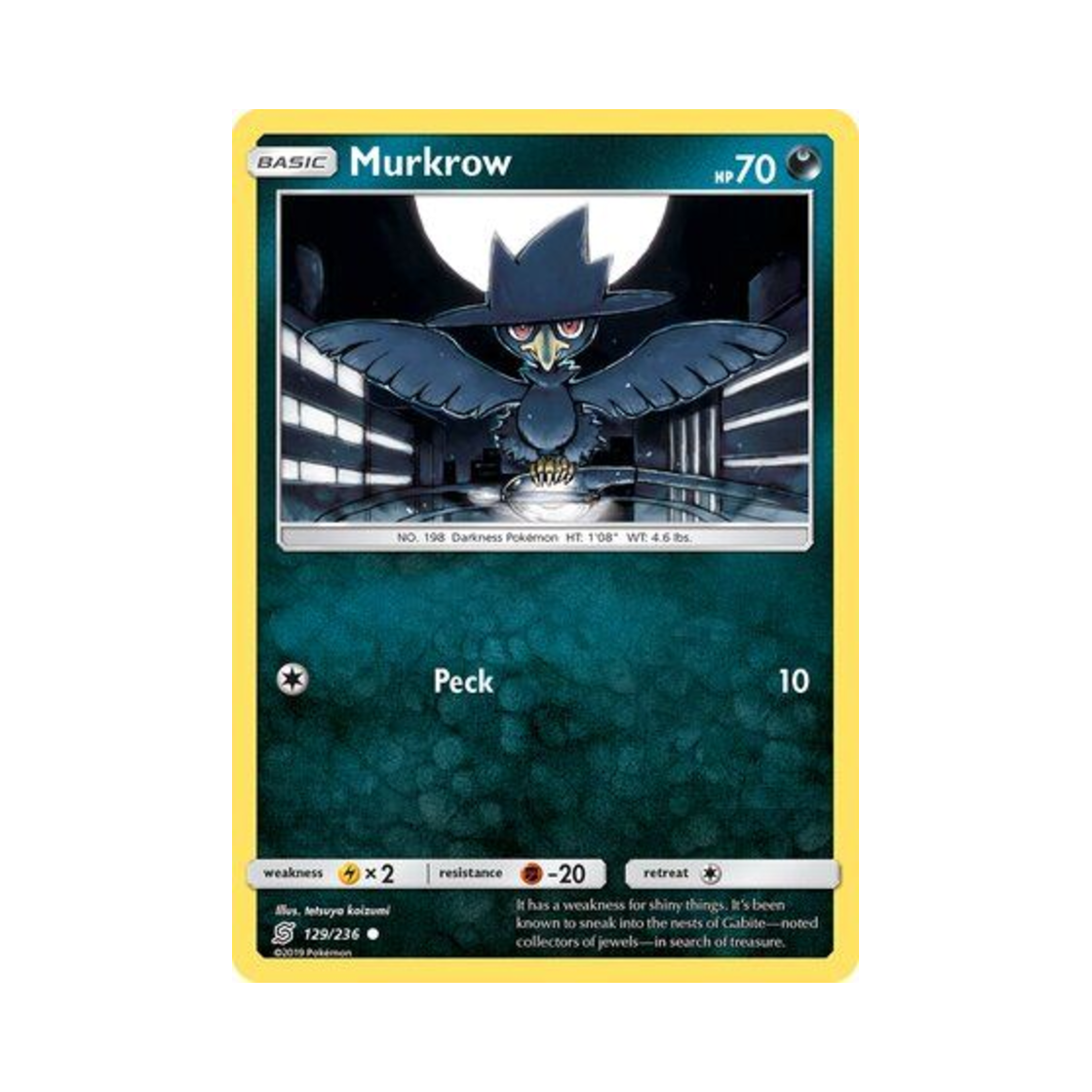 포켓몬 TCG 니로우 C 유니파이드 마인즈 (영문판)(Pokemon TCG Murkrow C Unified Minds (English Ver.)) - 1
