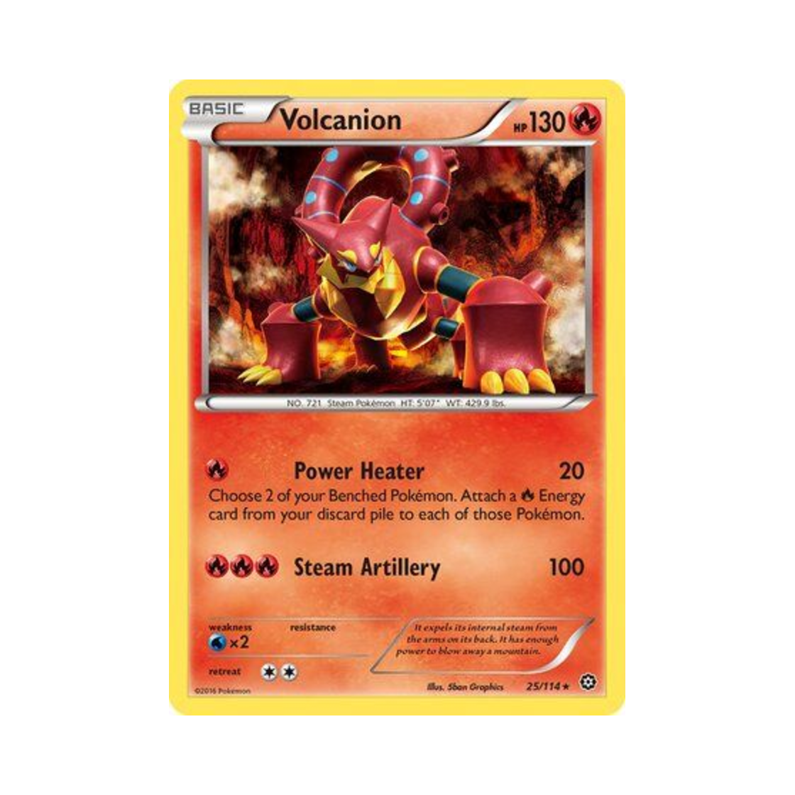 포켓몬 TCG 볼케니온 R 스팀 시즈 (영문판)(Pokemon TCG Volcanion R Steam Siege (English Ver.))