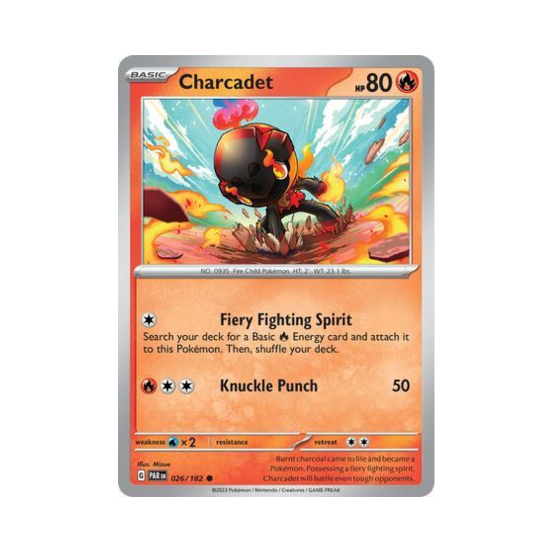 포켓몬 TCG 카르본 C 파라독스 리프트 (영문판)(Pokemon TCG Charcadet C Paradox Rift (English Ver.)) - 1