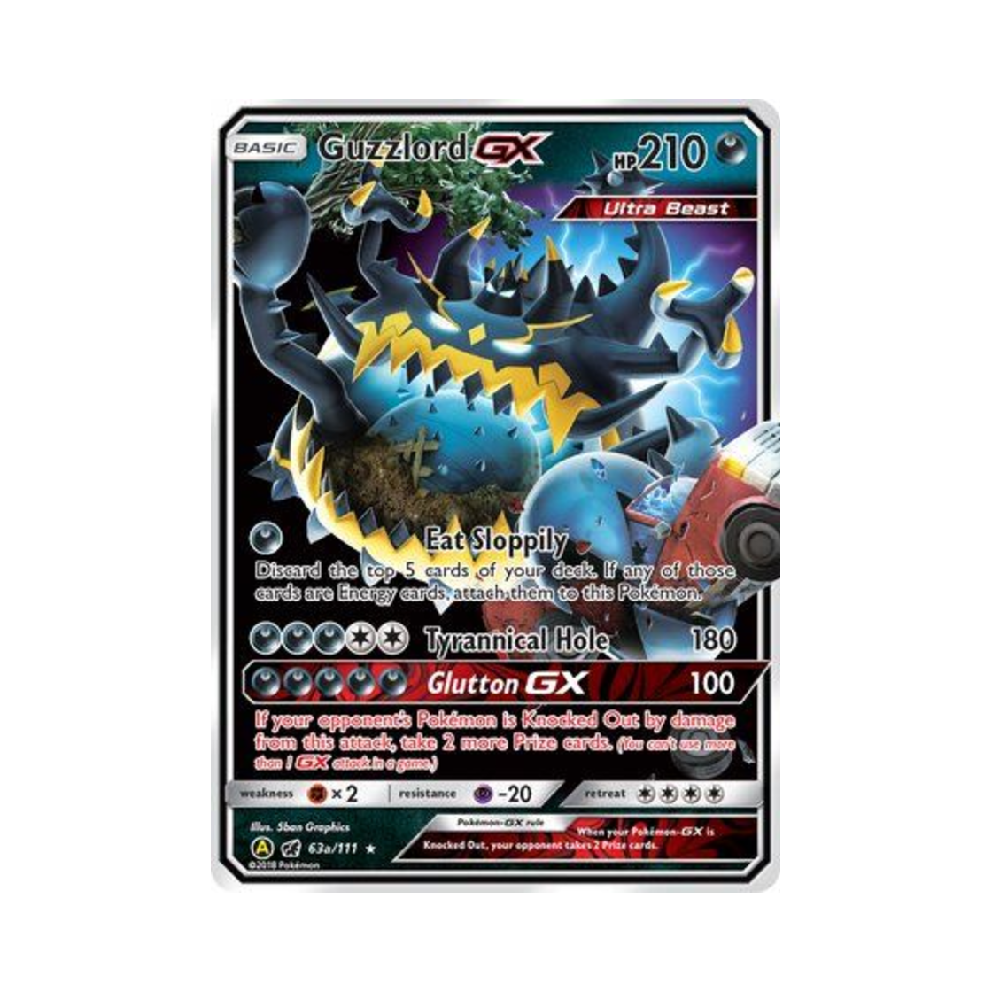 포켓몬 TCG 악식킹 GX RHG 옐로우 A 얼터네이트 (영문판)(Pokemon TCG Guzzlord GX RHG Yellow A Alternate (English Ver.)) - 1