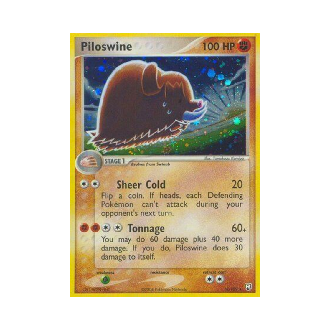 포켓몬 TCG 메꾸리 RH EX 로켓단 리턴즈 (영문판)(Pokemon TCG Piloswine RH EX Team Rocket Returns (English Ver.)) - 1