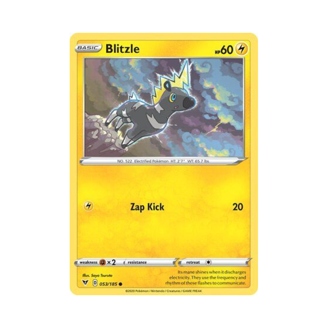 포켓몬 TCG 줄뮤마 C 비비드 볼티지 (영문판)(Pokemon TCG Blitzle C Vivid Voltage (English Ver.)) - 1
