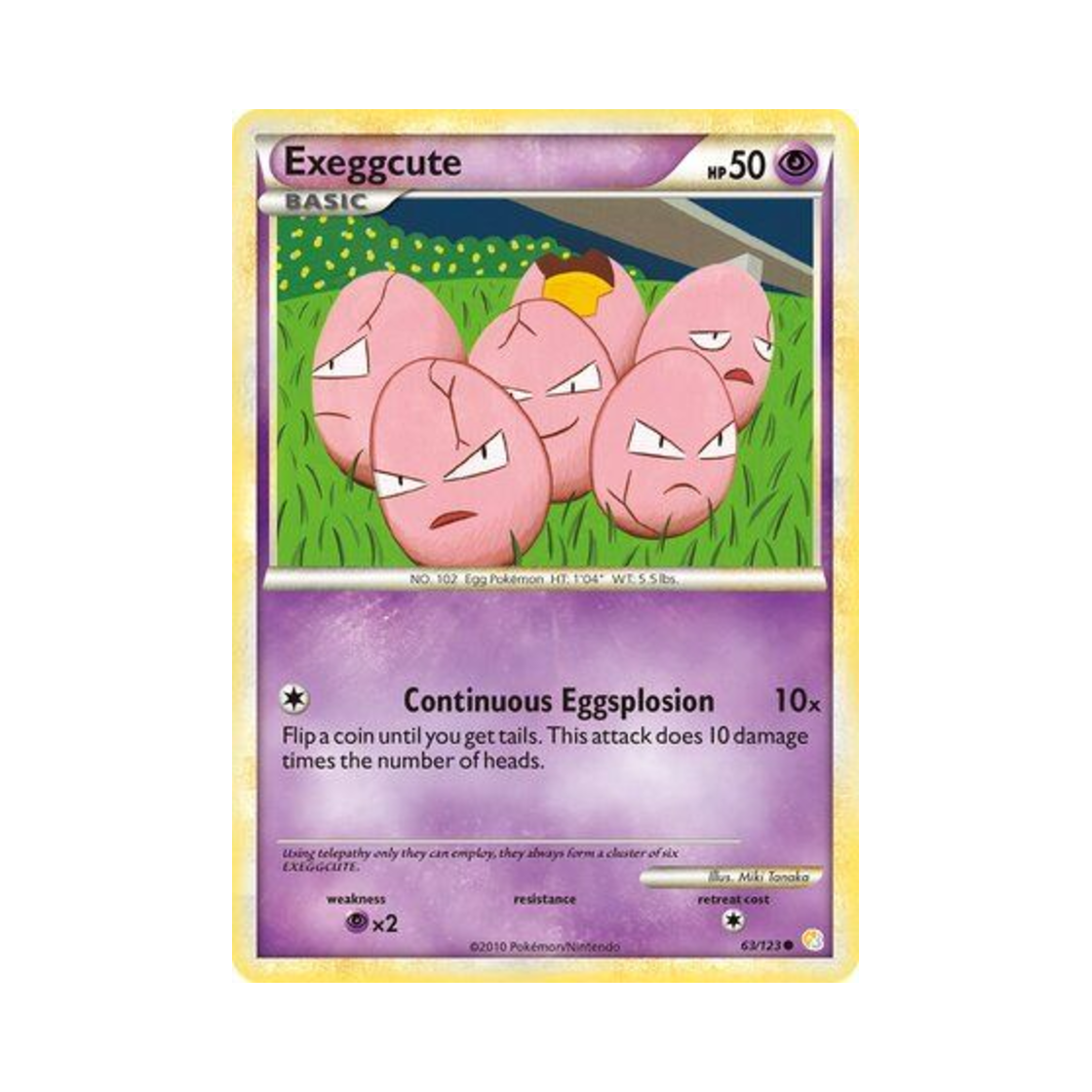 포켓몬 TCG 아라리 C 하트골드 & 소울실버 (영문판)(Pokemon TCG Exeggcute C HeartGold & SoulSilver (English Ver.)) - 1