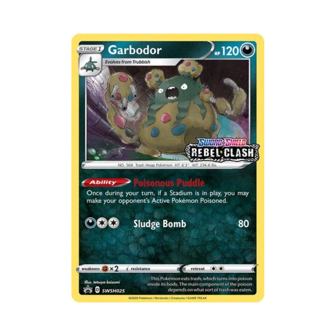 포켓몬 TCG 더스트나 P 소드 & 실드 프로모카드 (영문판)(Pokemon TCG Garbodor P Sword & Shield Promos (English Ver.))