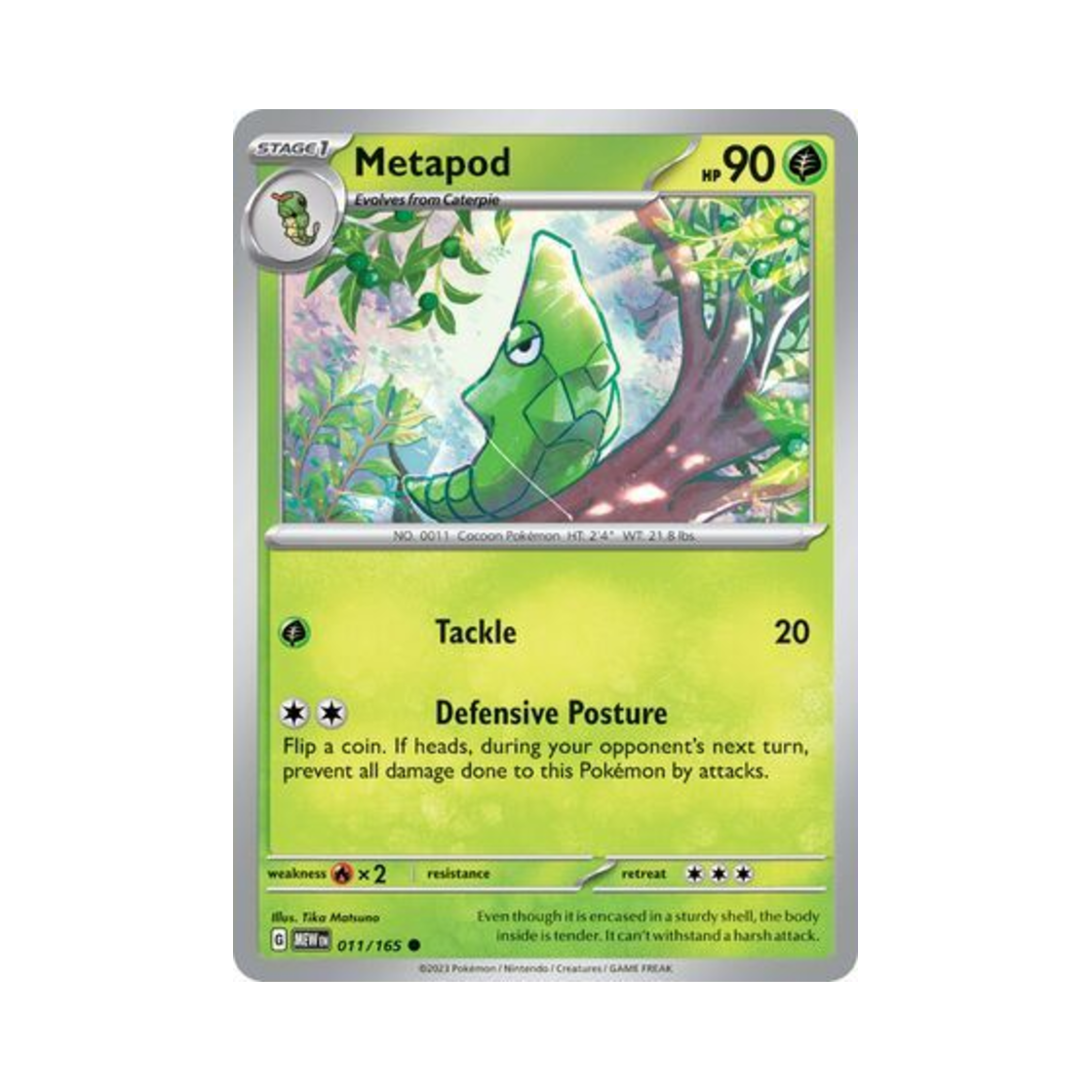 포켓몬 TCG 단데기 C 스칼렛 & 바이올렛 151 (영문판)(Pokemon TCG Metapod C Scarlet & Violet 151 (English Ver.)) - 1