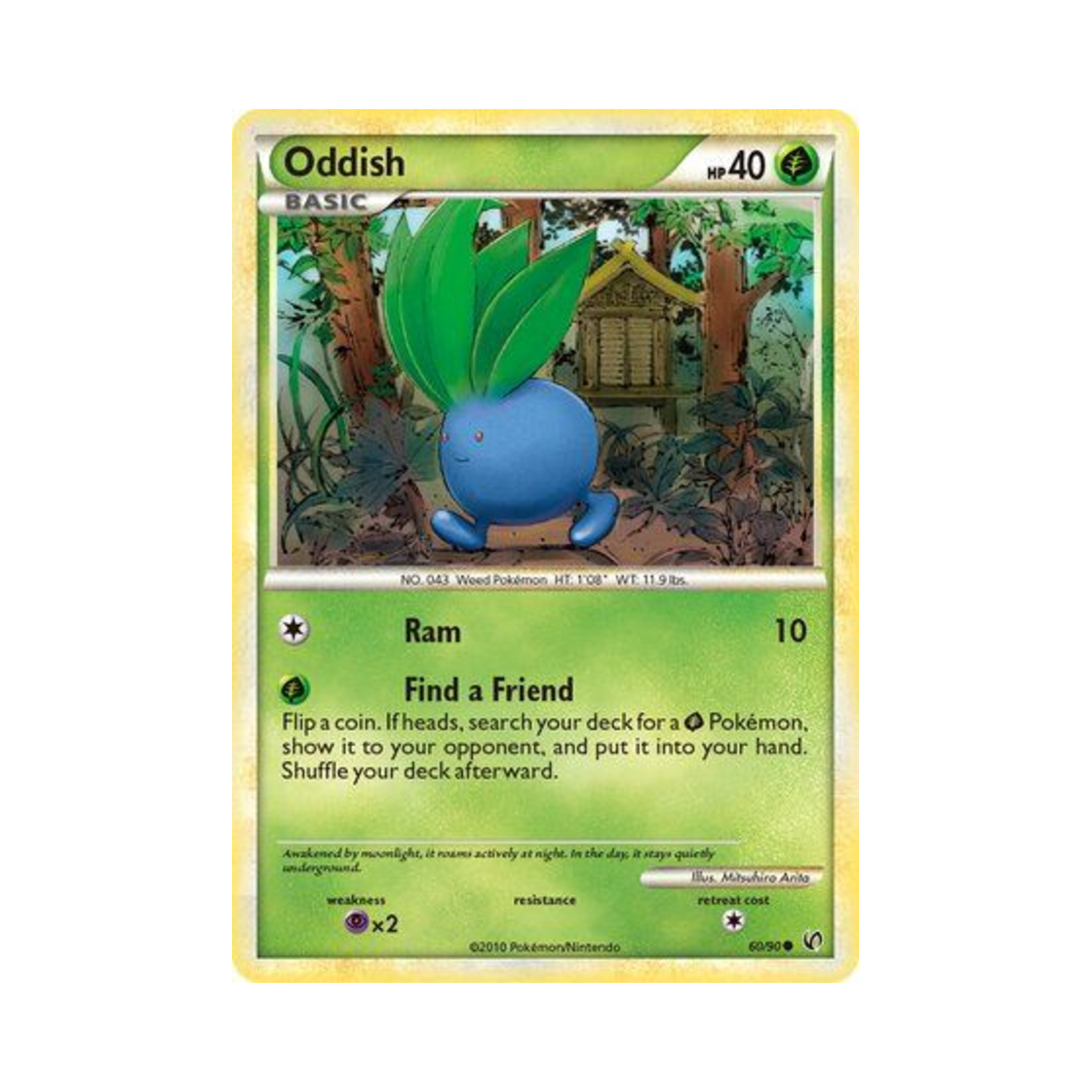 포켓몬 TCG 뚜벅쵸 C 언던티드 (영문판)(Pokemon TCG Oddish C Undaunted (English Ver.)) - 1
