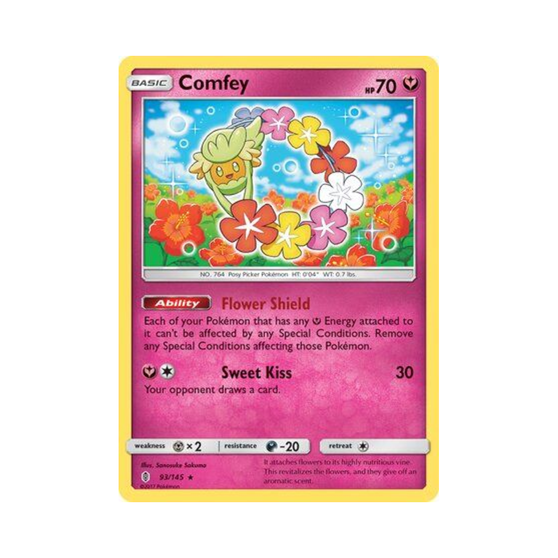 포켓몬 TCG 큐아링 RH 가디언스 라이징 (영문판)(Pokemon TCG Comfey RH Guardians Rising (English Ver.))