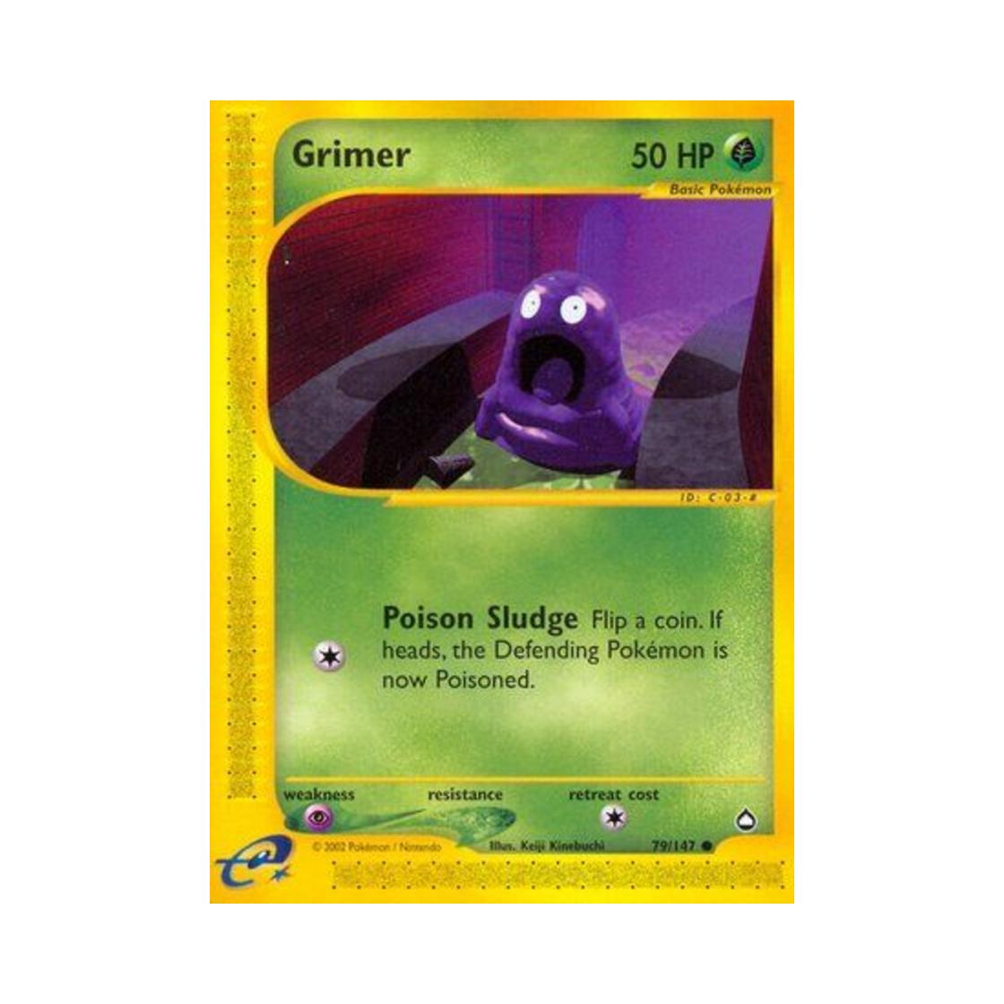 포켓몬 TCG 질퍽이 C 아쿠아폴리스 (영문판)(Pokemon TCG Grimer C Aquapolis (English Ver.)) - 1
