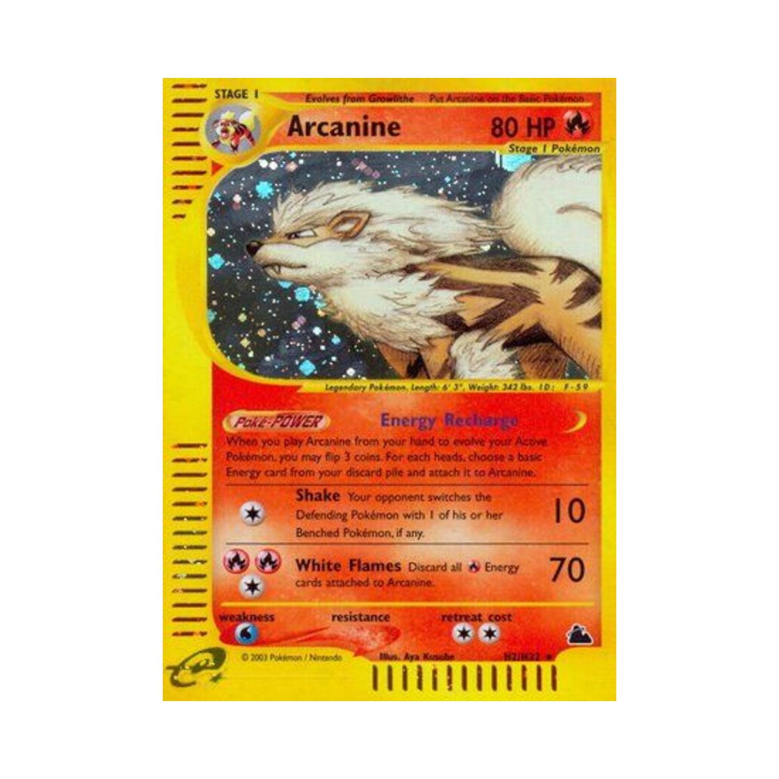 포켓몬 TCG 윈디 RH 스카이리지 (영문판)(Pokemon TCG Arcanine RH Skyridge (English Ver.))