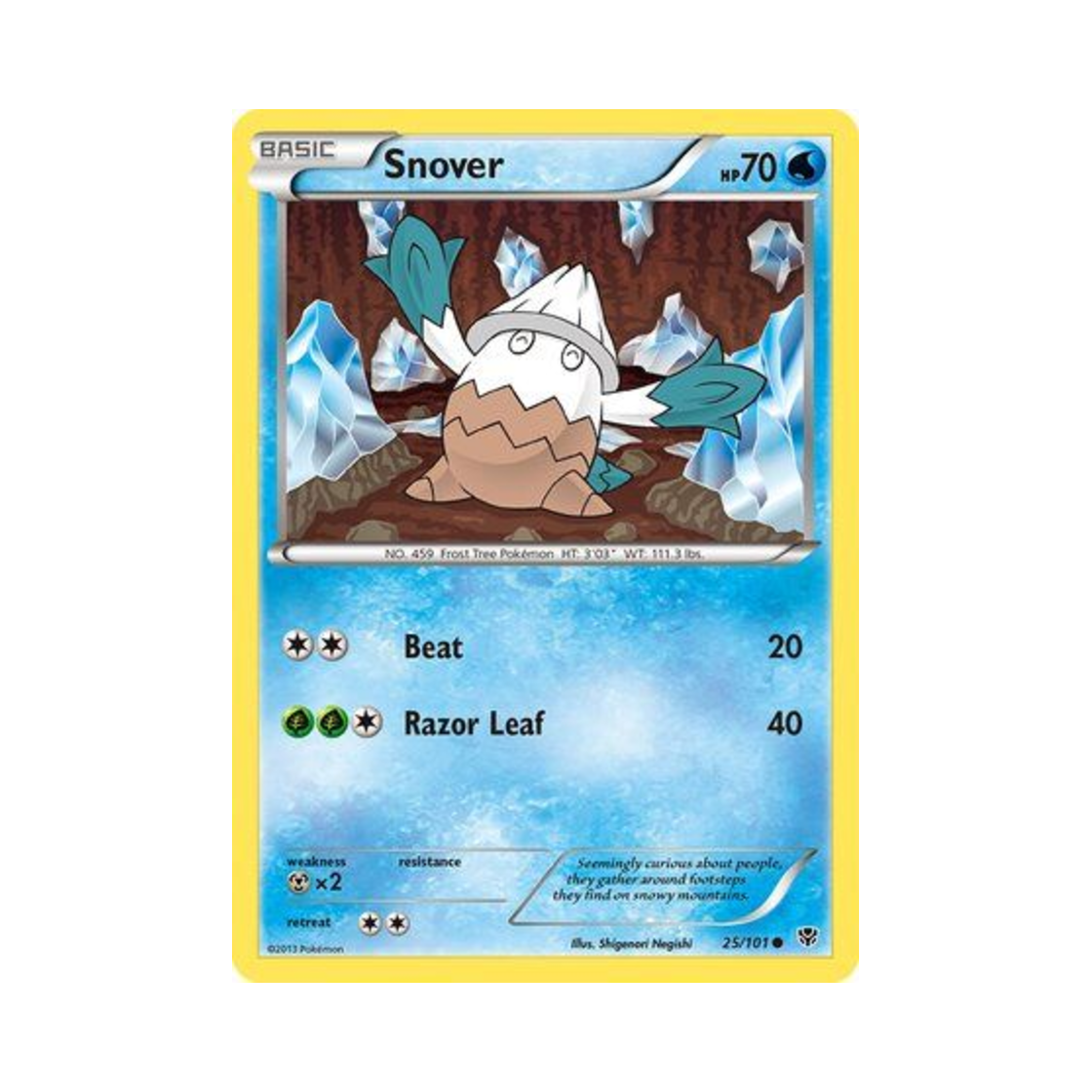 포켓몬 TCG 눈쓰개 C 플라스마 블라스트 (영문판)(Pokemon TCG Snover C Plasma Blast (English Ver.))