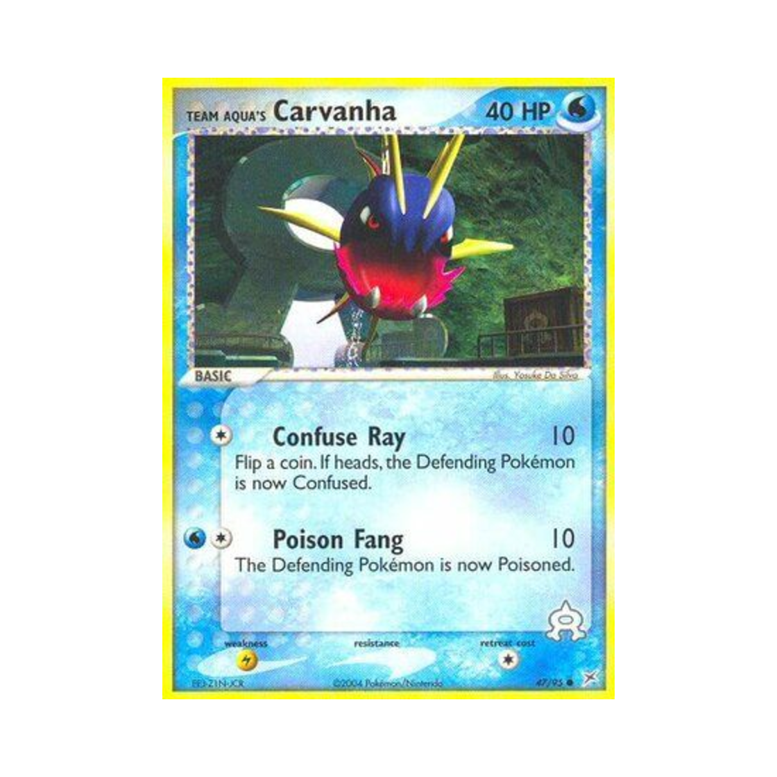 포켓몬 TCG 아쿠아단의 샤프니아 C EX 마그마단 vs 아쿠아단 (영문판)(Pokemon TCG Team Aqua's Carvanha C EX Team Magma vs Team Aqua (English Ver.)) - 1
